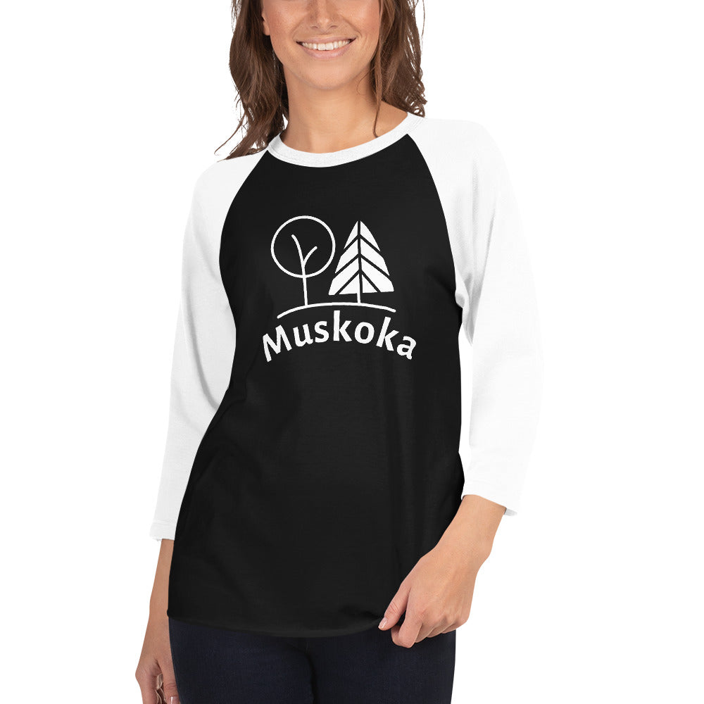 3/4 sleeve raglan shirt